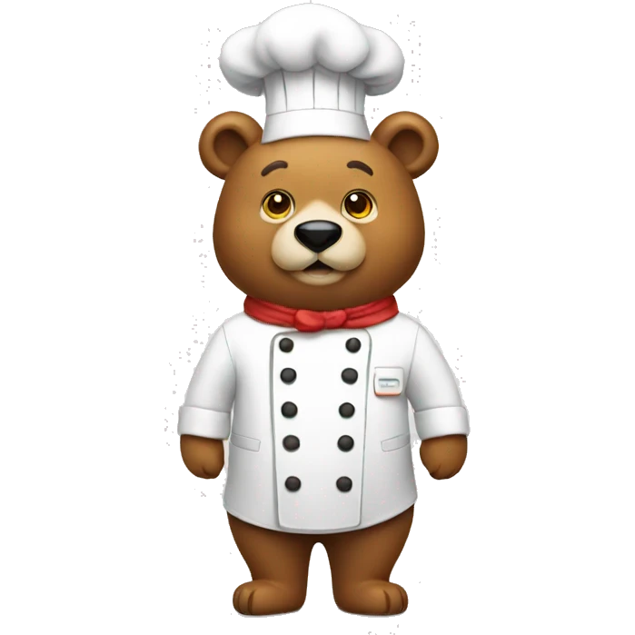 Bear chef emoji
