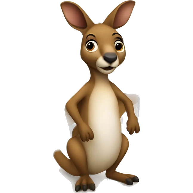kangaroo learning classroom emoji