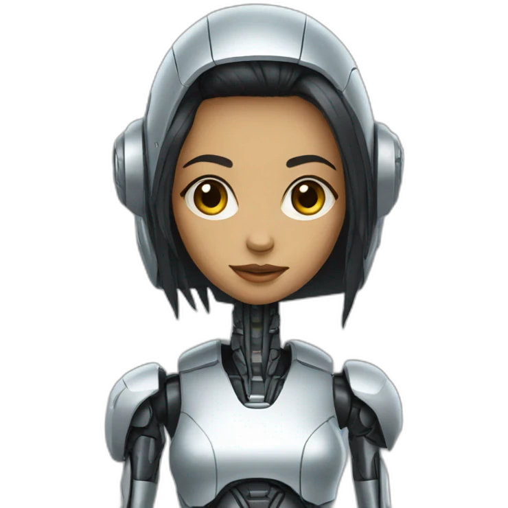robot girl emoji