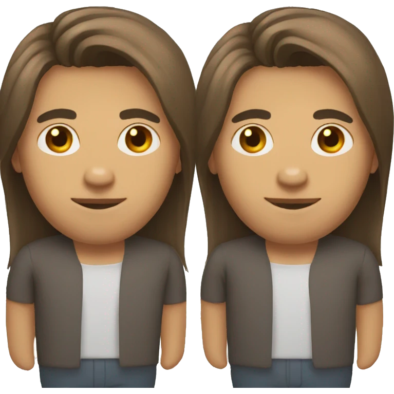 A man with straight hair emoji