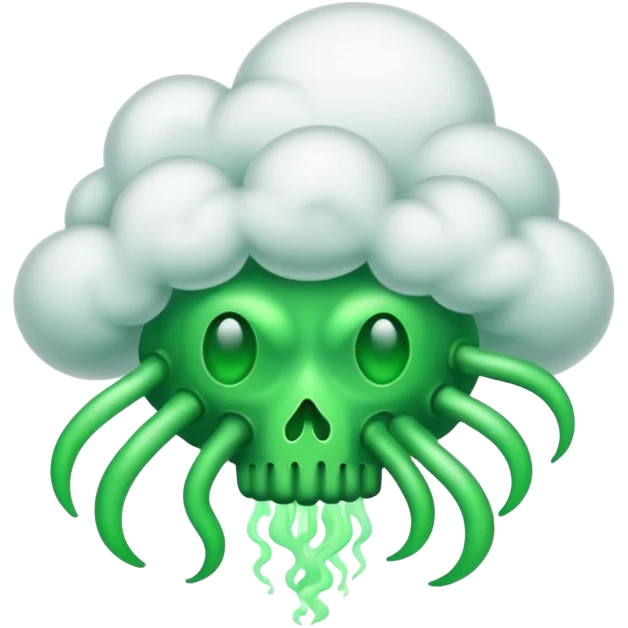 poisonous gas, isometric emoji