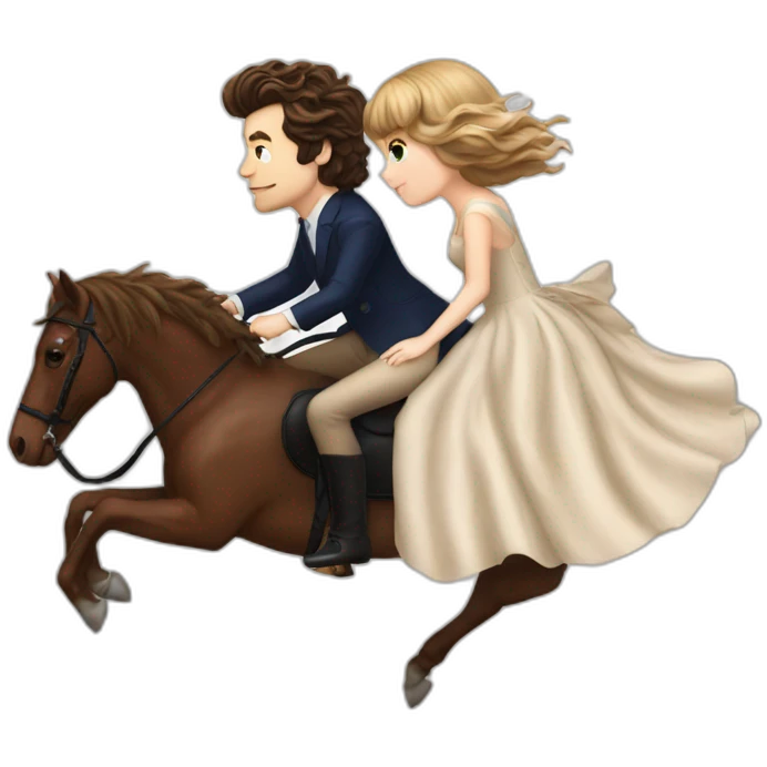 harry styles riding taylor swift emoji