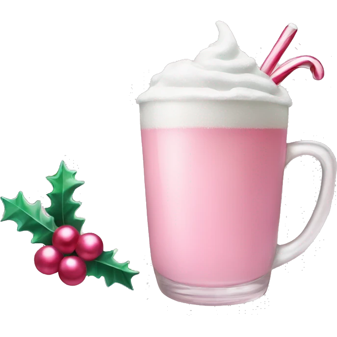 pastel pink christmas christmas drink emoji