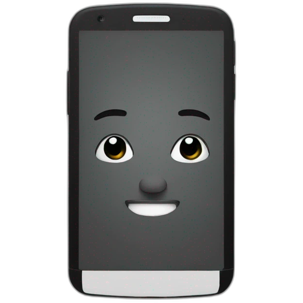 black-minimal-smartphone emoji