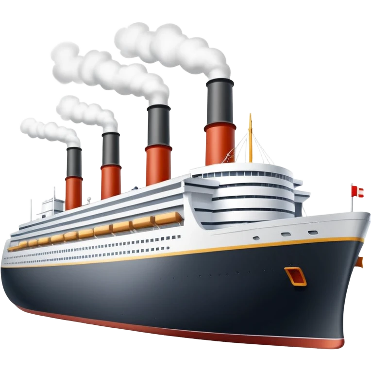 ocean liner with smokestacks emoji