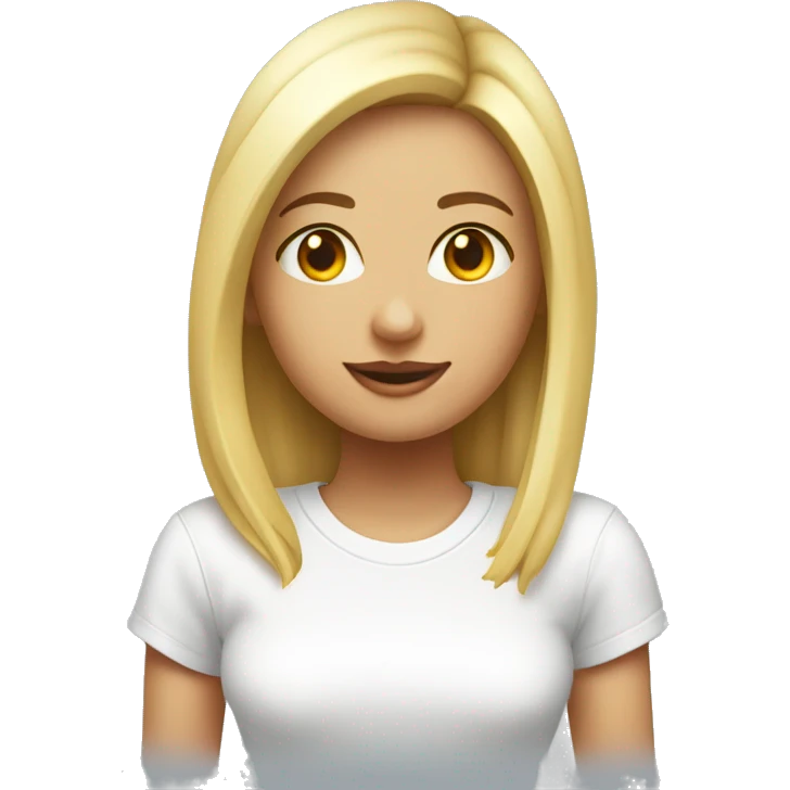 White tee shirt crop with word number one girl emoji