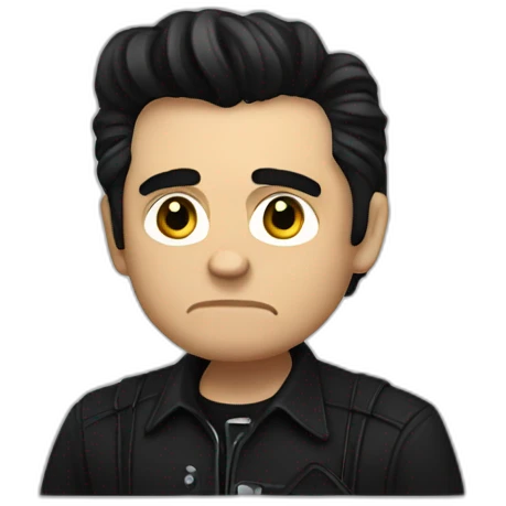 Johnny Cash playing video games emoji