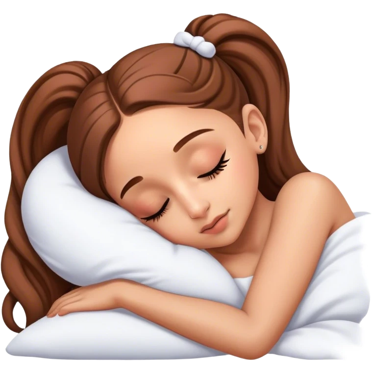 Ariana Grande sleeping emoji