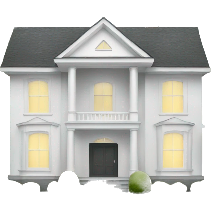 white big house emoji
