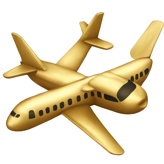 gold plane emoji