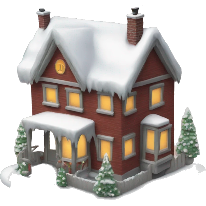 Christmas house frontside emoji