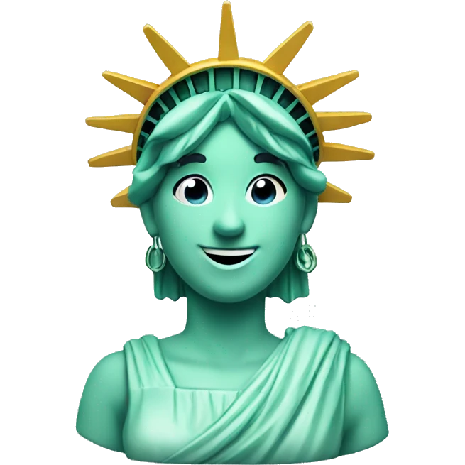 Statue of Liberty smiling  emoji