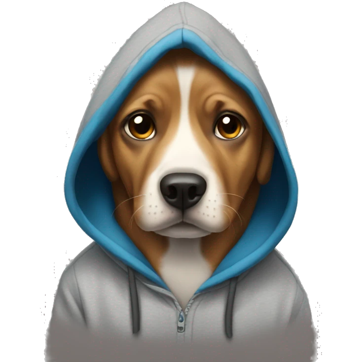Dog Wearing A Hoddie emoji