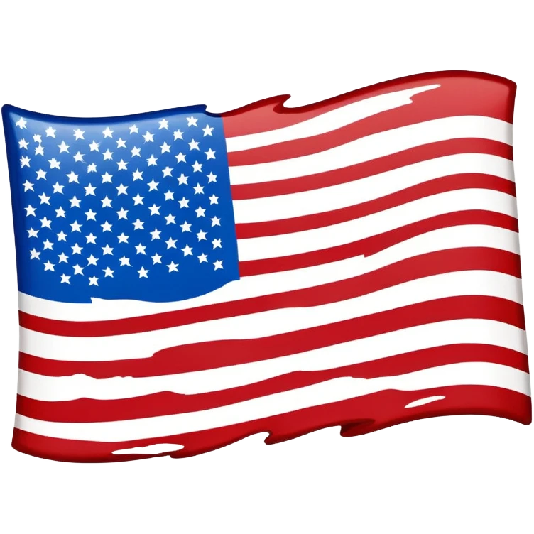 inverted US flag, protest symbol emoji