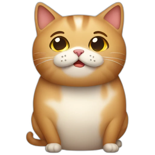 Cat having a diarrhea emoji