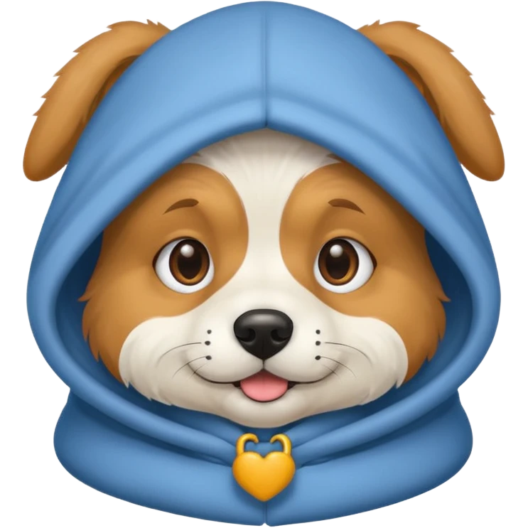 Dog in hood  emoji