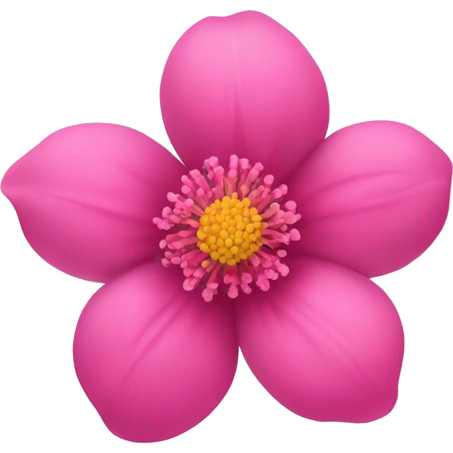 a pink flower emoji