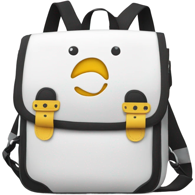 white school bag emoji