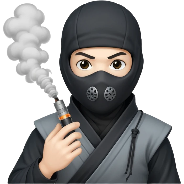 smoke bomb of ninja emoji