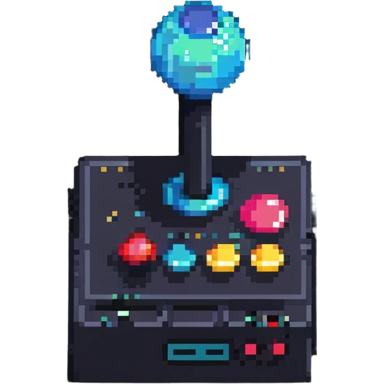 classic 80s arcade joystick emoji