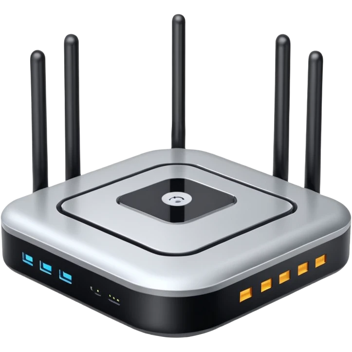 Can you create a picture for an AI LLM model router showing it as a hub connecting different LLMs? Make it abstract. Can you make it look more professional?
 emoji