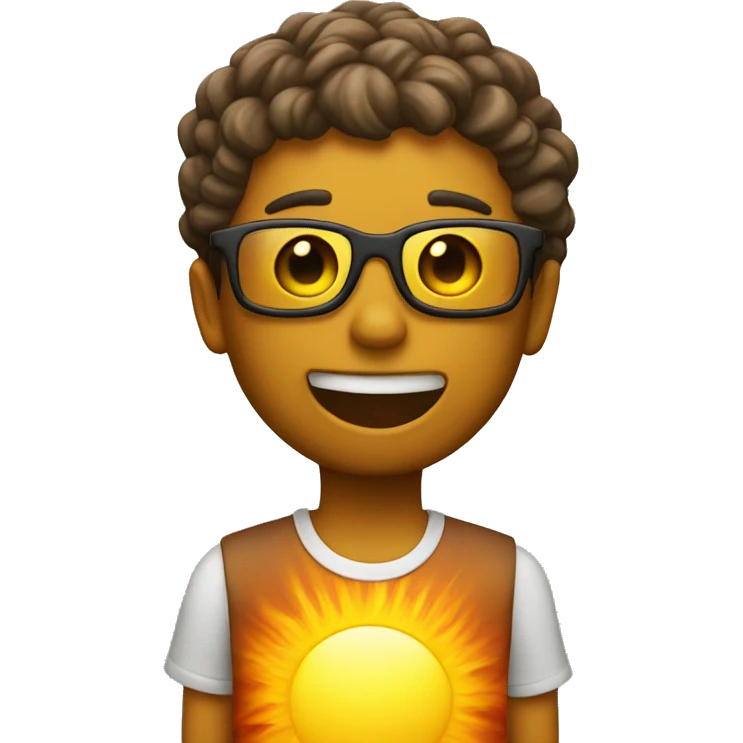 hot sun emoji