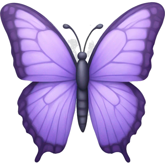 Pastel purple butterfly emoji