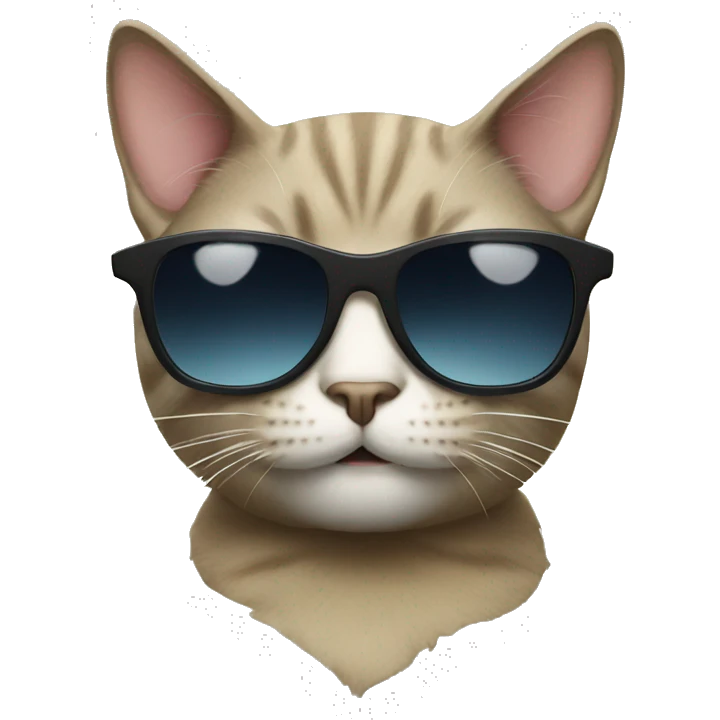 Cat with sunglasses emoji