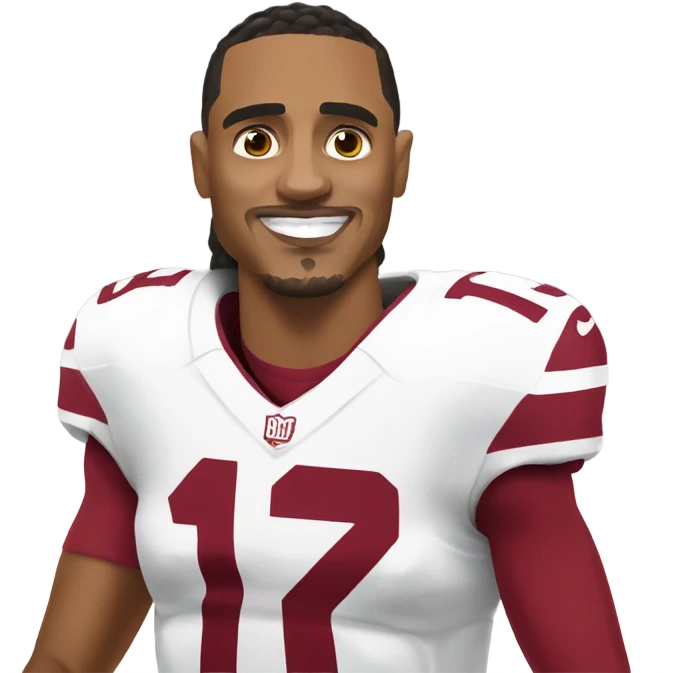 Jalen hurts doing the griddy emoji