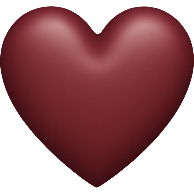 maroon heart emoji