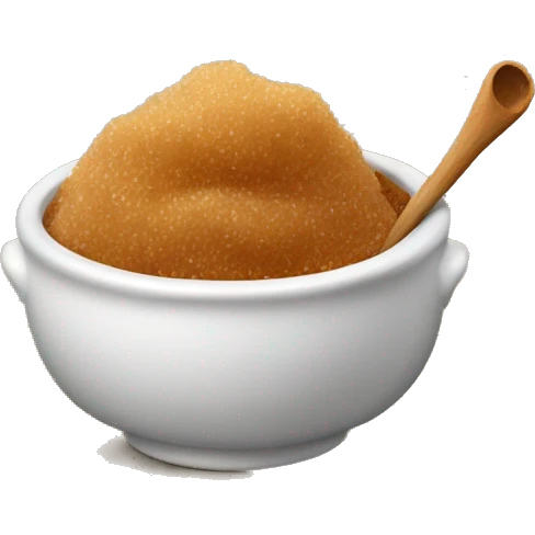 A single sugar bowl of brown sugar emoji
