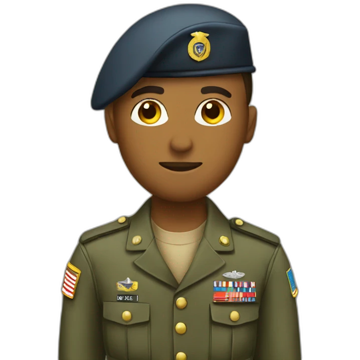 soldier in uniform emoji