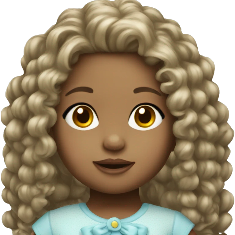 Little girl baby doll emoji