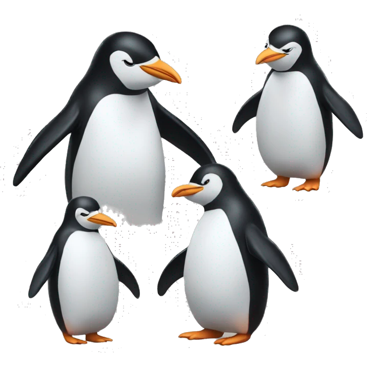 a penguin dance happy emoji