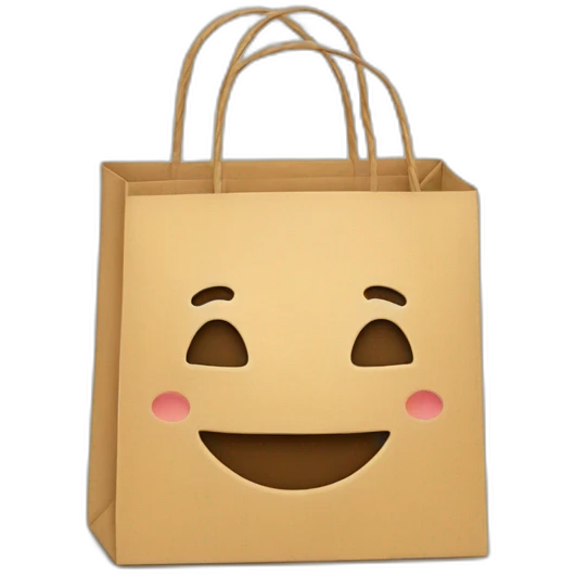 shopping bag emojis inside emoji