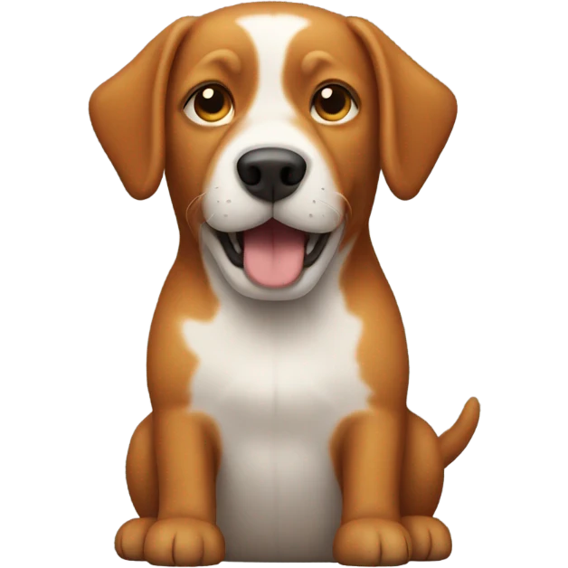 Ginger dog wearing a beanie emoji