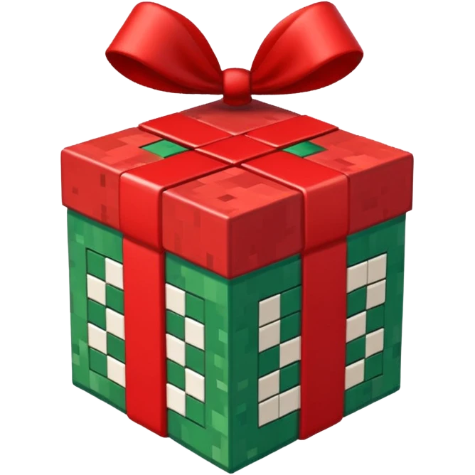 minecraft chistmas block emoji