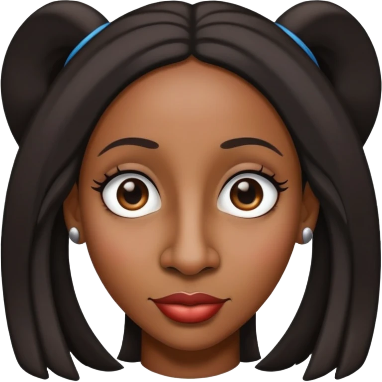 black Puerto Rican female with big nose emoji