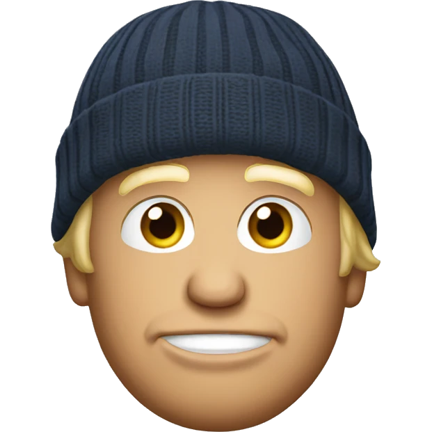Donald trump with a beanie emoji
