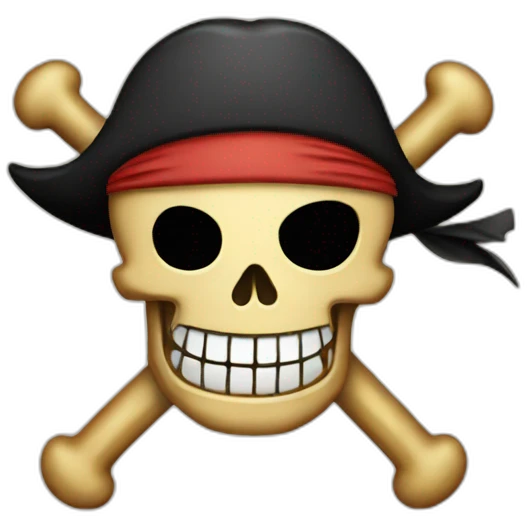 one piece pirate symbol emoji