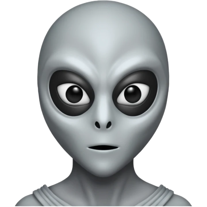 an gray alien wearing mask emoji