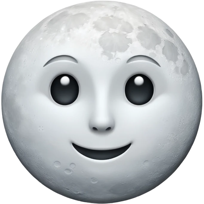 White moon emoji