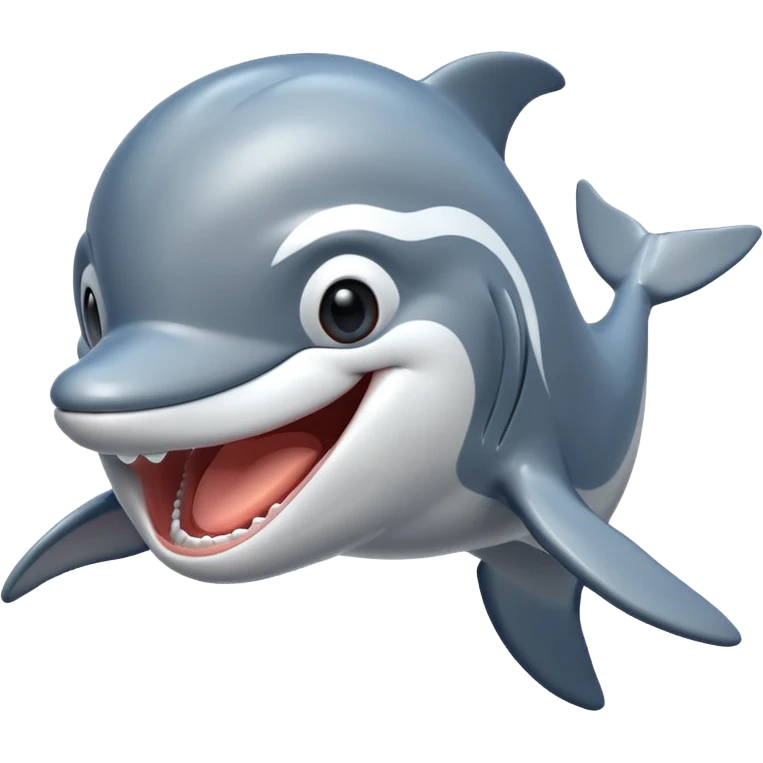 laughing dolphin emoji