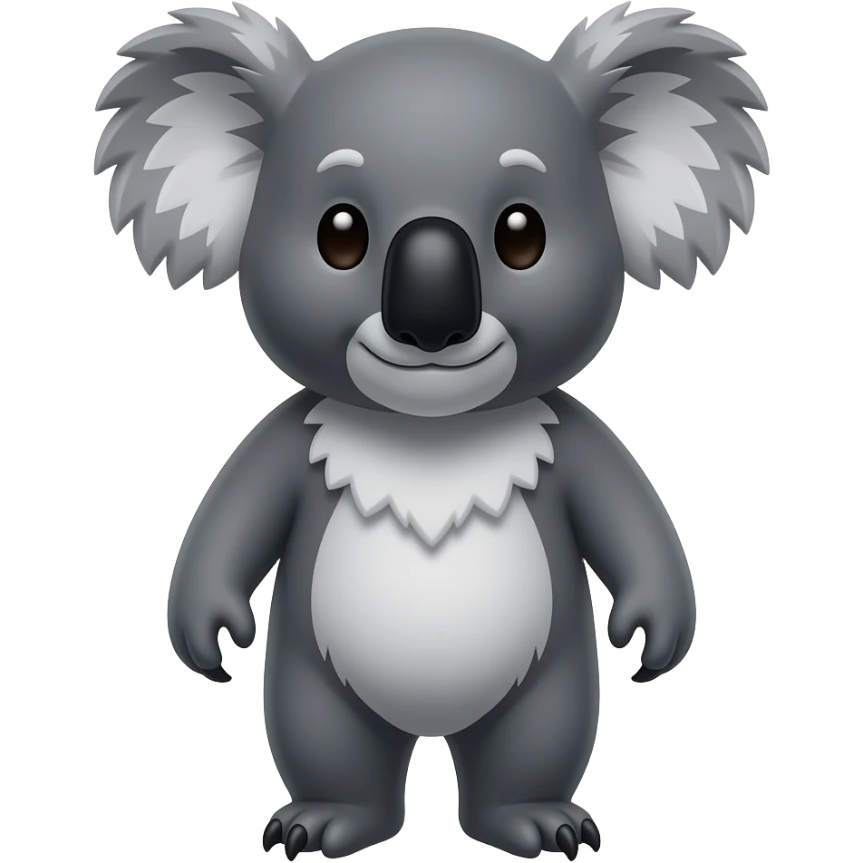 a coala black emoji