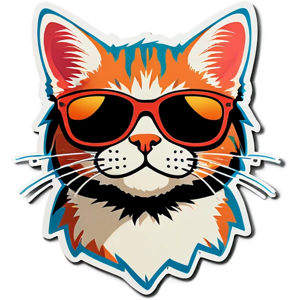 Cat with sunglasses emoji