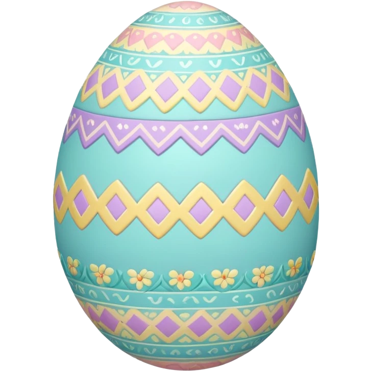 Pastel Pattern Easter Egg emoji