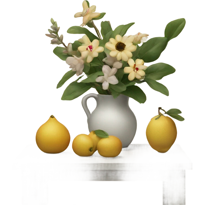 serene still life arrangment emoji