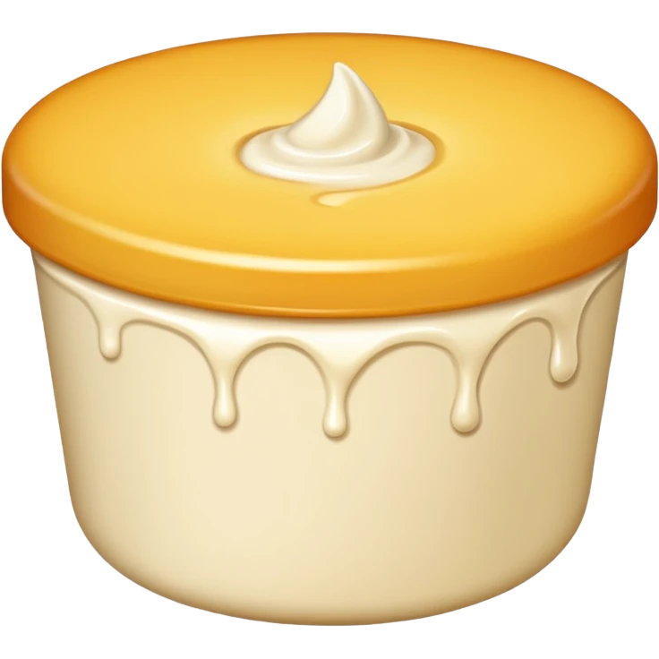 just Cream without a plate or a cake emoji