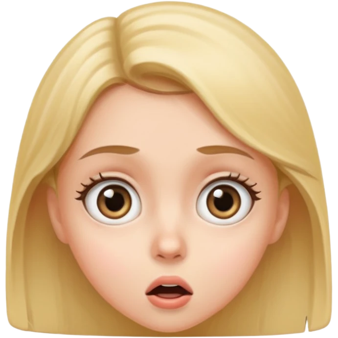 Удивленная девушка emoji