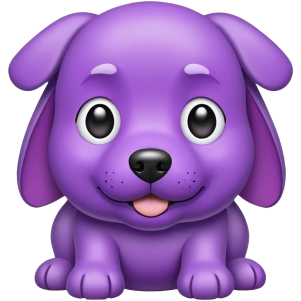 Dog purple emoji